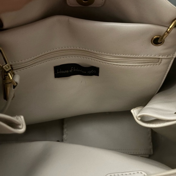 House of Harlow 1960 Cream Tote with Gold Details - Picture 6 of 8